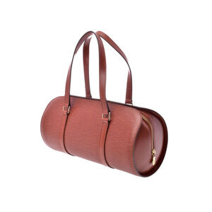 Louis Vuitton Epi Handbag Kenya Leather Soufflot Brown